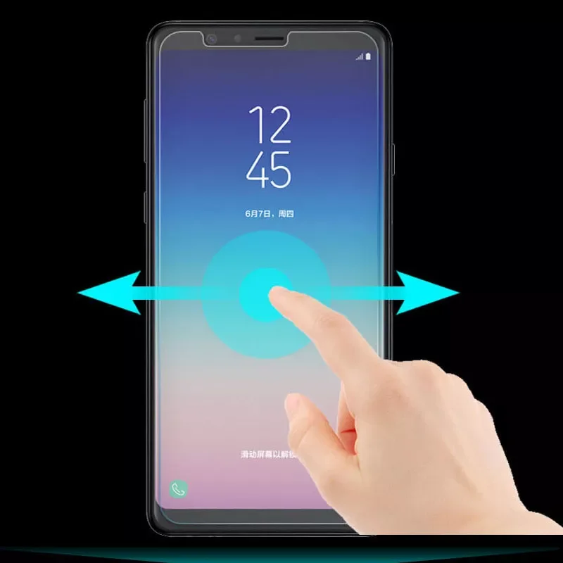 2pcs 9H Tempered Glass for Samsung Galaxy J4 J6 A6 A8 Plus 2018 Screen Protector Samsung A5 A7 J8 A9 2018 Protection film