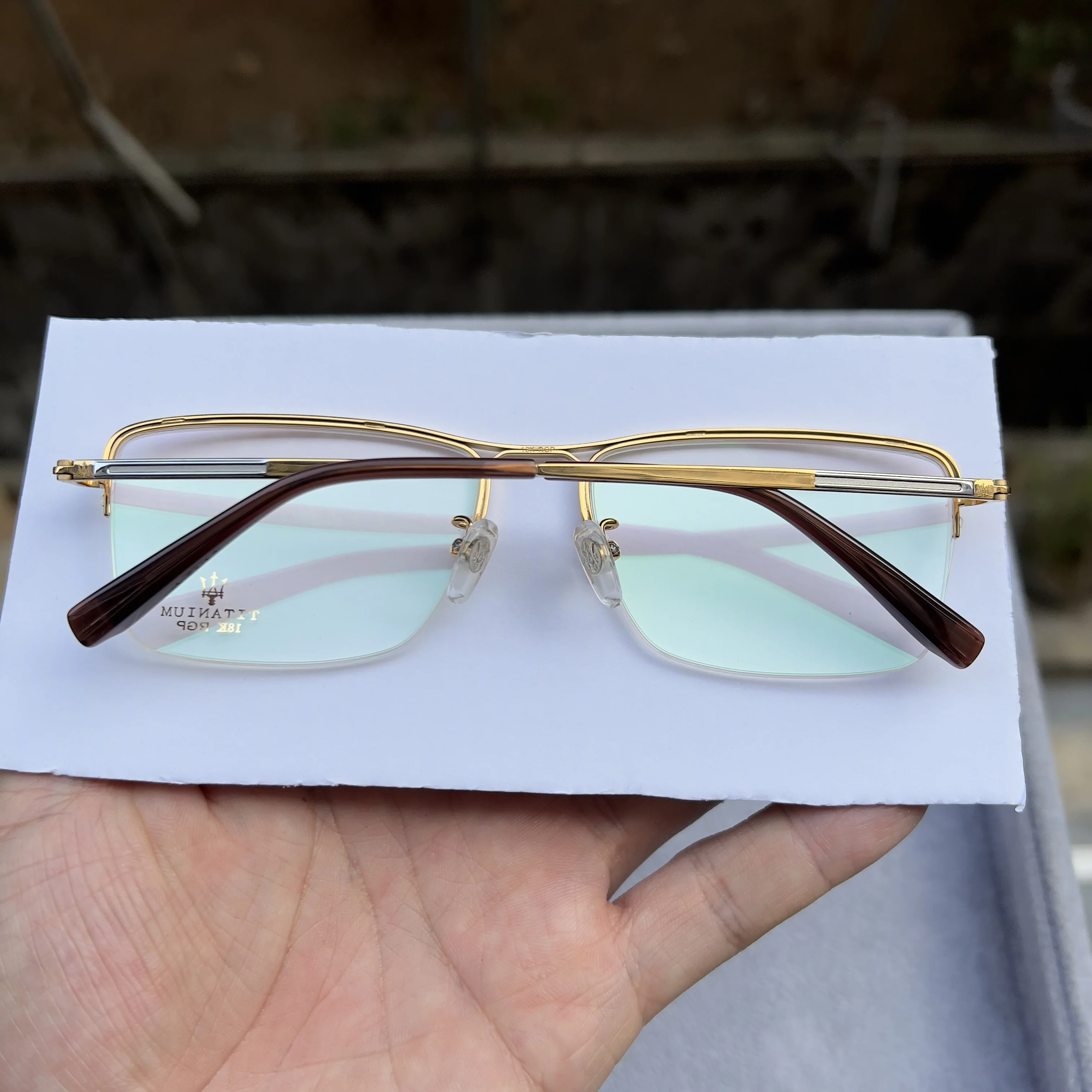 Мужские Роскошные брендовые дизайнерские очки из чистого титана для