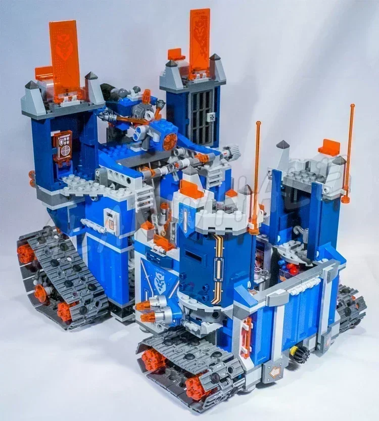 1164 шт. Nexoes Knights 2in1 Battle Rolling Castle The Fortrex Headquarters 10490 Набор строительных блоков