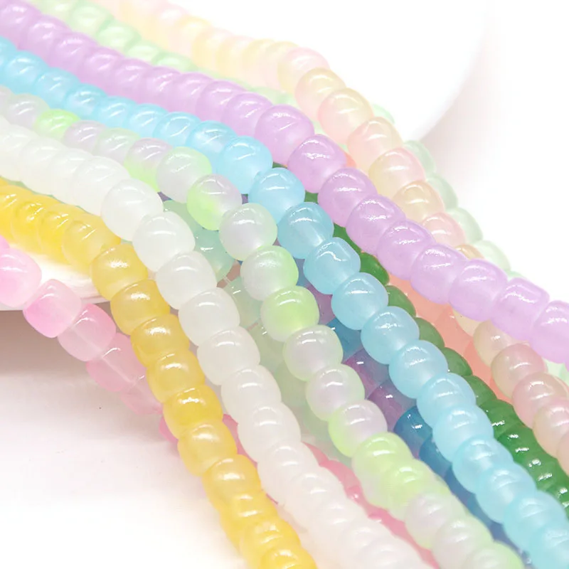 New 6x8mm Barrel Bead Crystal Glass Beads Smooth Loose Beads For Jewelry Making Beads DIY Necklace Bracelet Beads Wholesale