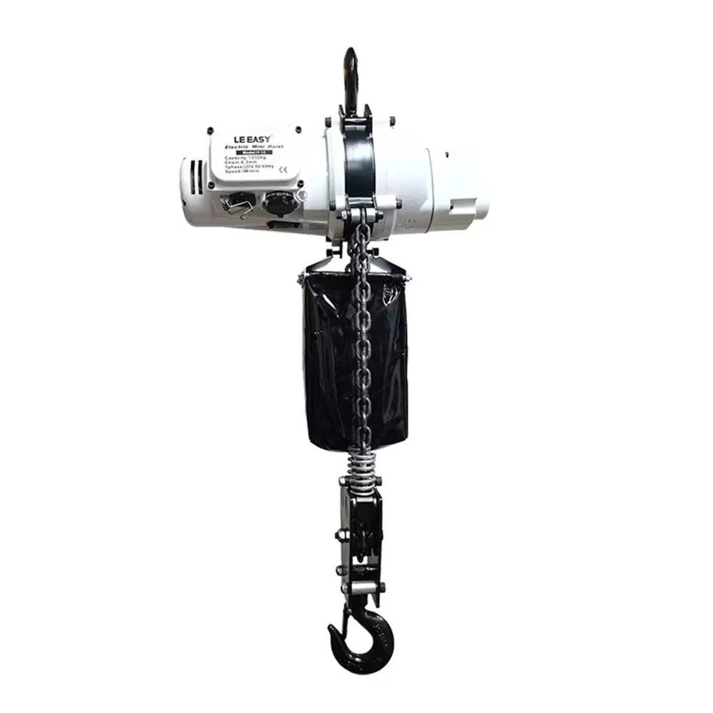 Electric Chain Hoist 220V Brushless 1T Small Silent Chain Hoist Small Crane Lifting Hoist