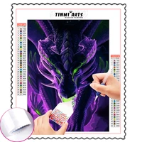 dragon diy diamond painting kits cartoon portrait full round with ab dirll embroidery mosaic kit hd quality handmade products