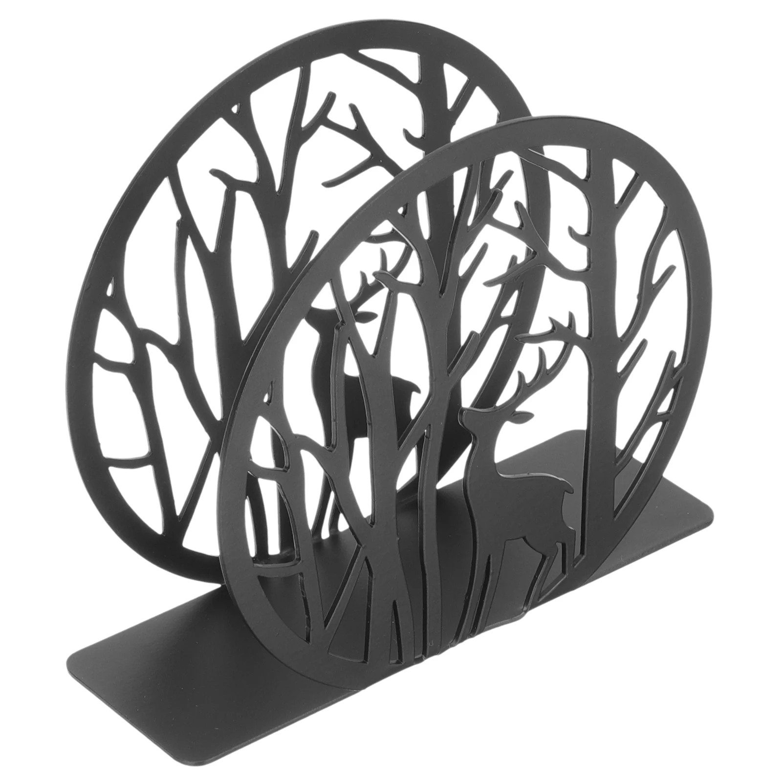 

Square Animal Napkin Holder Rustic Table Decor Dispenser Home Wrought Iron Tissue Storage Stand