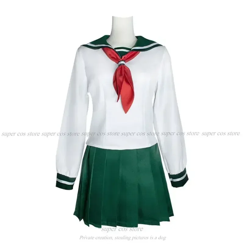 Фото Inuyasha Higurashi Kagome костюмы для косплея женский костюм моряка на Хэллоуин школьная форма моряка юбки аниме косплей на складе №3