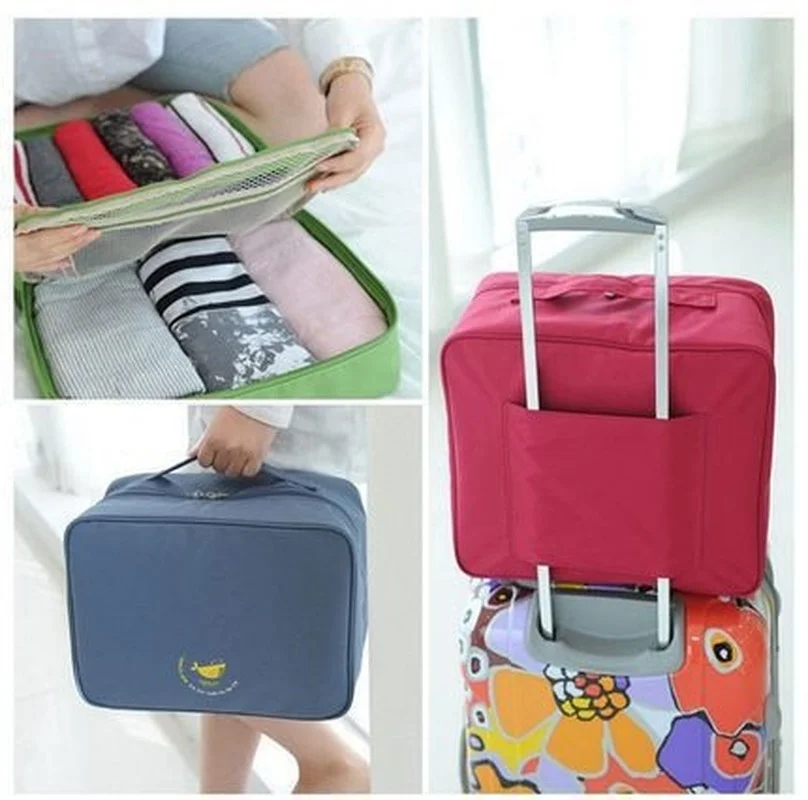 Fashion Travel Bags WaterProof Travel Vacation Large Capacity Luggage Bags Women Nylon Folding Bag Travel Cubes Handbags
