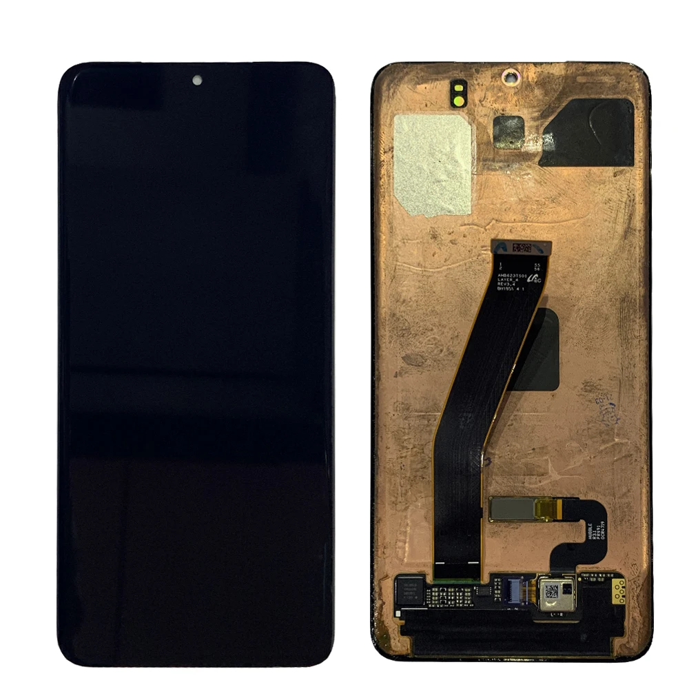

ЖК-дисплей AMOLED для Samsung Galaxy S20 Plus, цифровой преобразователь сенсорного ЖК-экрана в сборе с рамкой, запасная часть