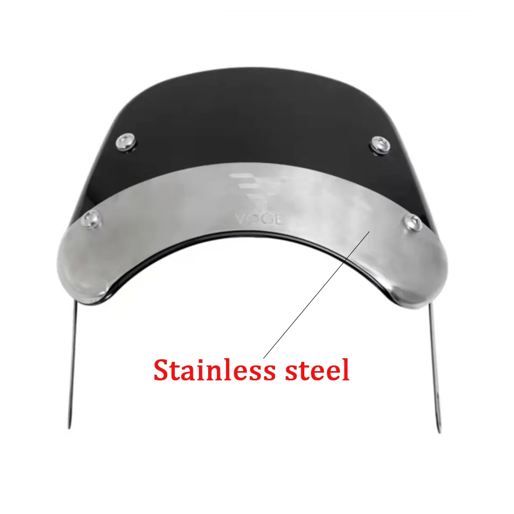 

For LONCIN VOGE 500AC 300 Motorcycle Retro Style Windshield VOGE 500AC 300