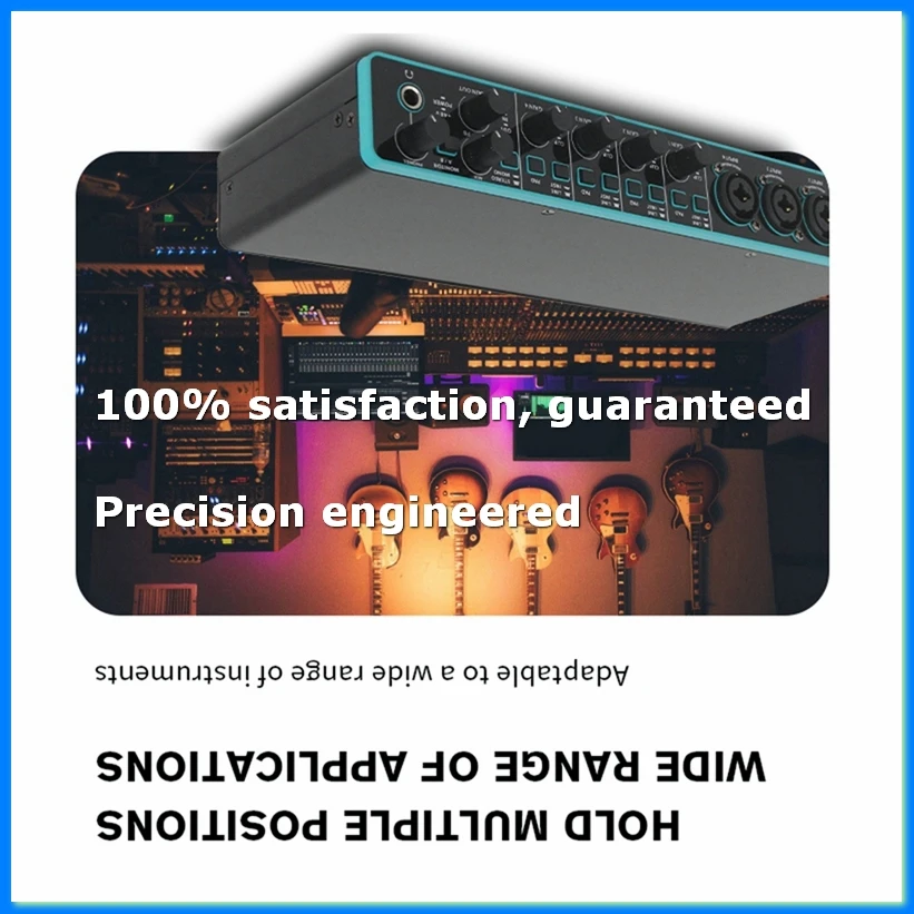 Фото Аудиоинтерфейс, звуковая карта, профессиональный USB-интерфейс для студийной записи с микрофонным предусилителем для музыкальных инструментов - A07G №1