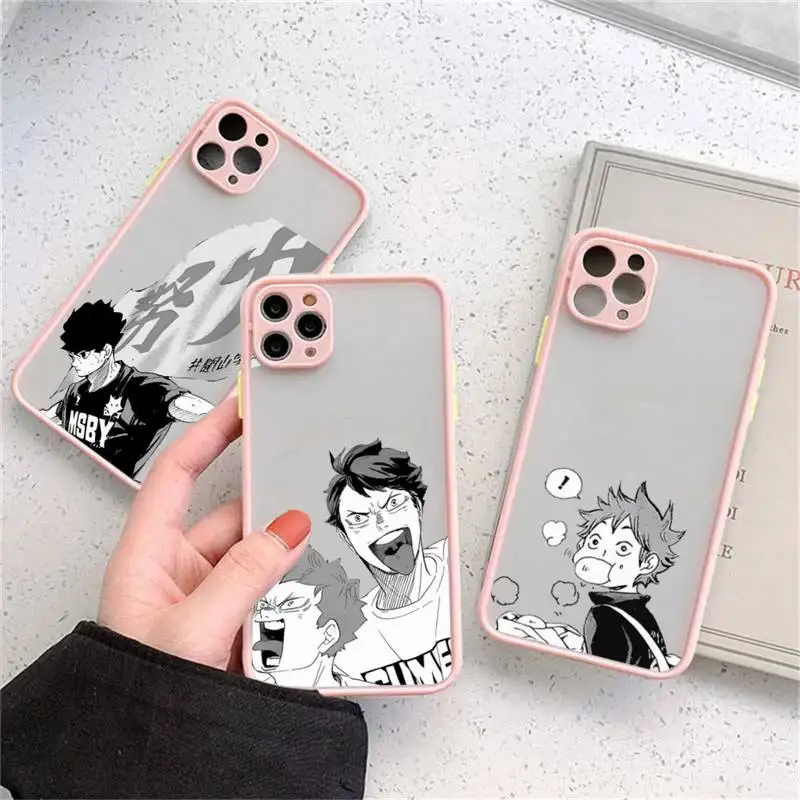 

Haikyuu Oya Volleyball japan anime Phone Case matte transparent For iphone 14 11 12 13 plus mini x xs xr pro max cover