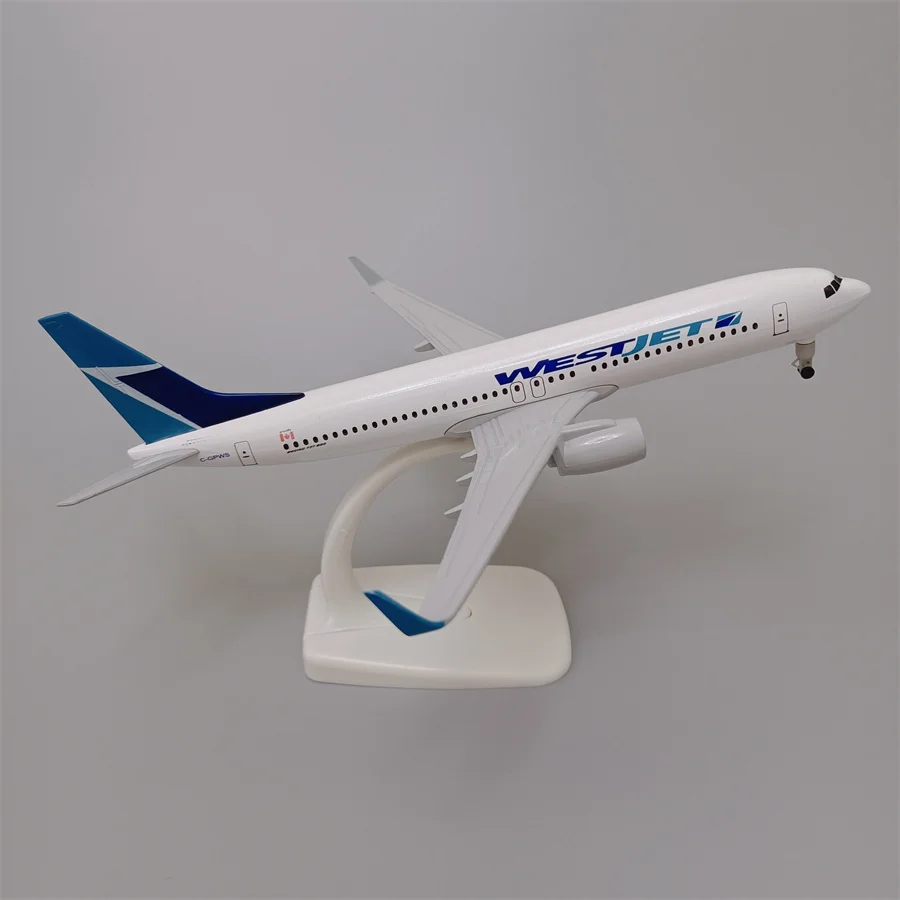 

NEW 20cm Alloy Metal CANADA Air WESTJET WEST JET Airlines Boeing 737 B737 Airways Diecast Airplane Model Plane Aircraft