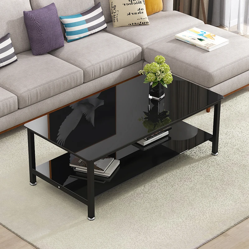 

Rectangle Transparent Table Laptop Writing Black Luxury Coffee Tables Modern Design Mesa De Centro Elevable Balcony Furnlture