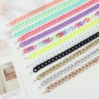 60cm retro acrylic glasses chain lanyards matte gold color reading glasses hanging neck chains sunglasses chain straps
