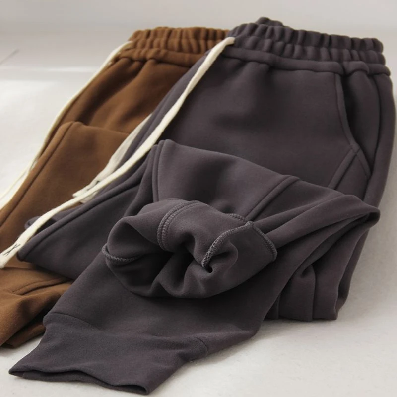 

Windproof Thick Sweatpants Warm Winter Trousers Women 2022 Loose Casual Velvet Pants For Women Warm Sweatpants Joggers Autumn