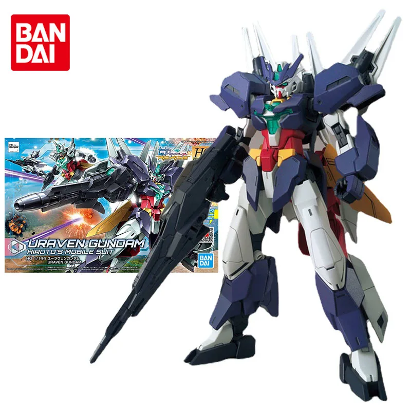 Набор моделей Bandai Gundam, аниме фигурки HGBD:R 1/144 PFF-X7II/U7 Uraven Gundam, настоящие фигурки аниме Gunpla, игрушки для детей