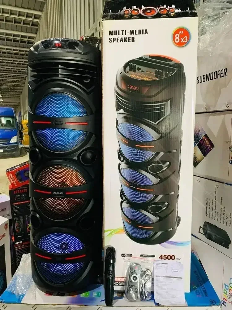 Фото Caixa De som 3000 Вт высокомощная Bluetooth-колонка, 12 дюймов, уличный портативный сабвуфер, 3D стерео колонка с объемным звуком, музыкальный центр №2