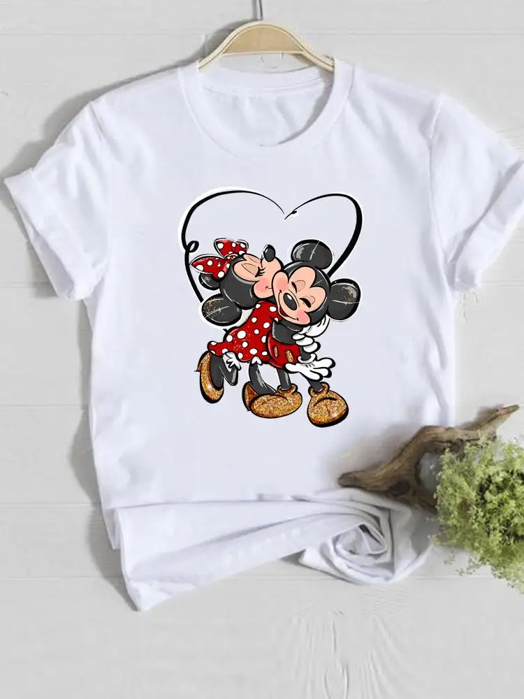 

Женская футболка с принтом Микки Мауса, с коротким рукавом