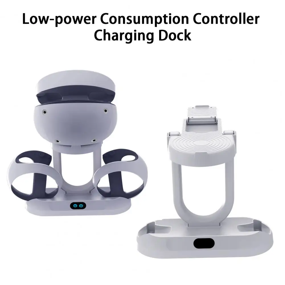 

Gamepad Charge Stand 1 Set Reliable Double-seat Safe with VR Eyeglass Stand Dual Base Game Controller Charging Stand