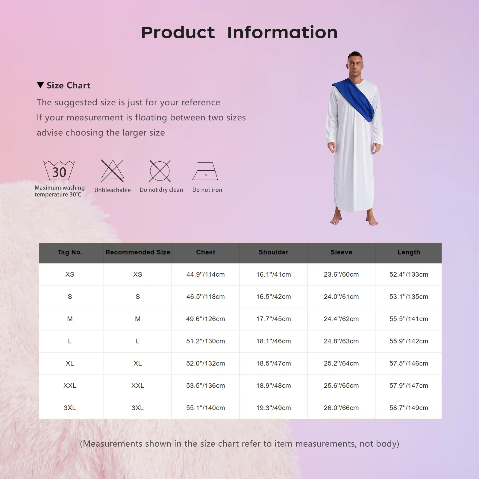 Мужской костюм для косплея древнего греческого принца Toga Robe с длинным рукавом