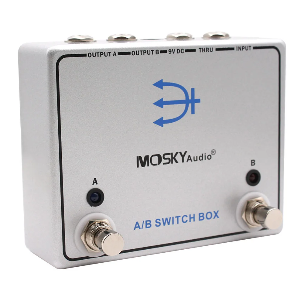 MOSKYAUDIO Гитарная бас-педаль A/B SWITCH Effect Channel Box Переключатель педали сигнала для двух