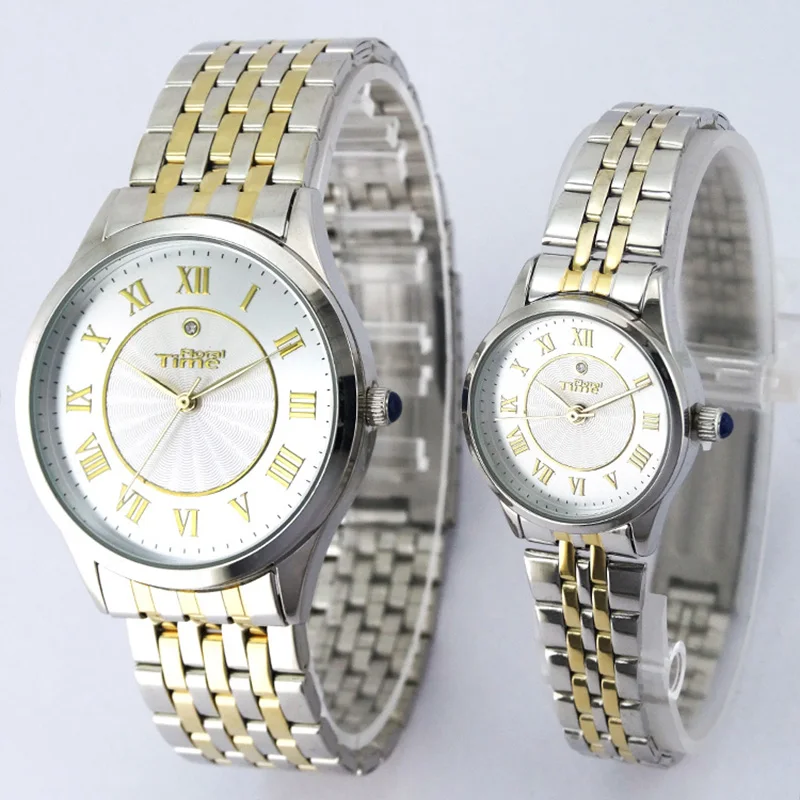 FLORAL TIME Watches casual fashion couple watches fashion lovers earthy gold waterproof classic business trend FT007/FT008