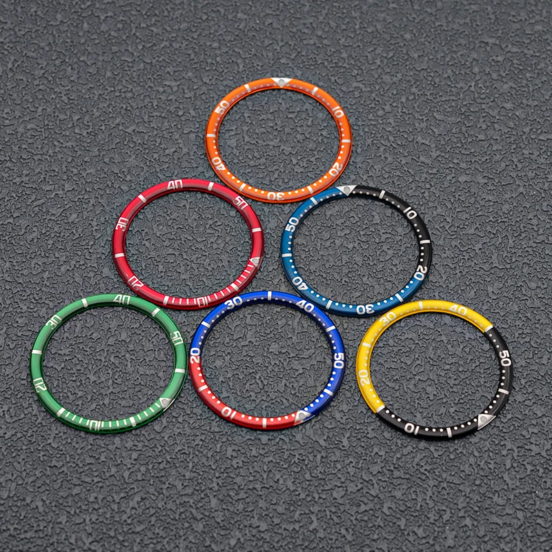 Seiko 38mm Resin Material Watch Bezel Fits SKX007 SRPD Watch Case Insert Ring Inner Diameter 31.5mm Watch Replace Accessories