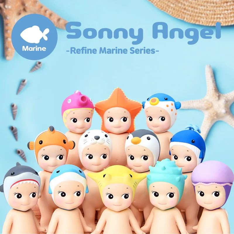 

Sonny Angel Ocean Action Surprise Blind Box Figure Refine Marine Animal Series Pvc Model Figures Toys Children Surprise Gifts