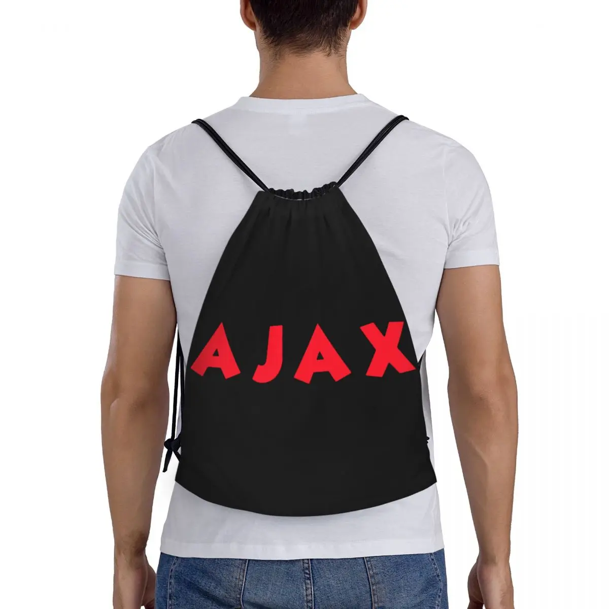Сумка на шнурке с надписью Ajaxs для мужчин и женщин легкий спортивный ранец