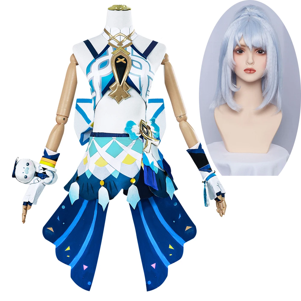 Анимацияart Natlan Muinaa Косплей Костюм Genshin Impact Платье Экипировка Униформа Парик