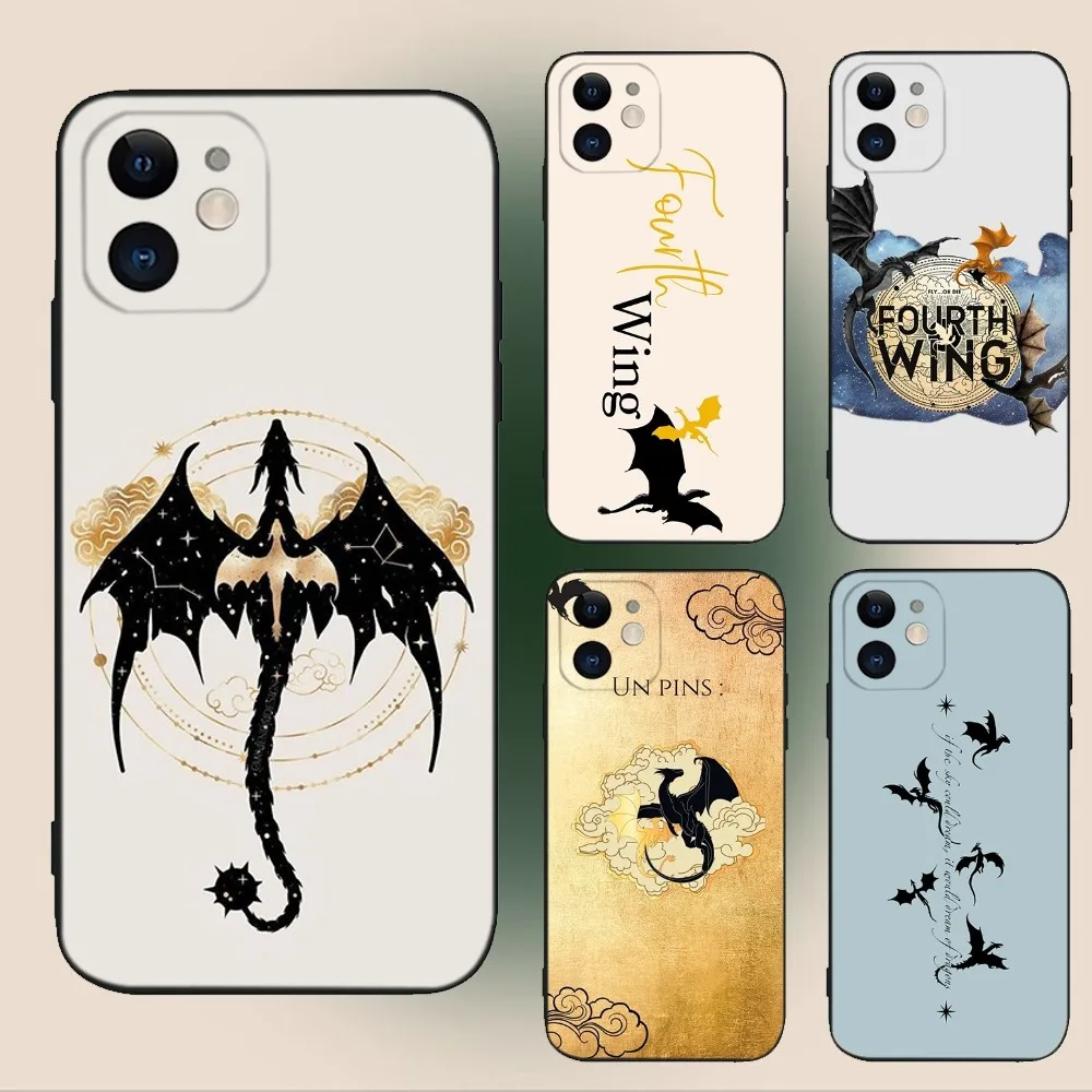 Чехол для телефона F-Fourth Wing Dragon iPhone 15 14 13 12 11 Plus Pro Max XS X XR SE Mini 8 7 мягкий силиконовый