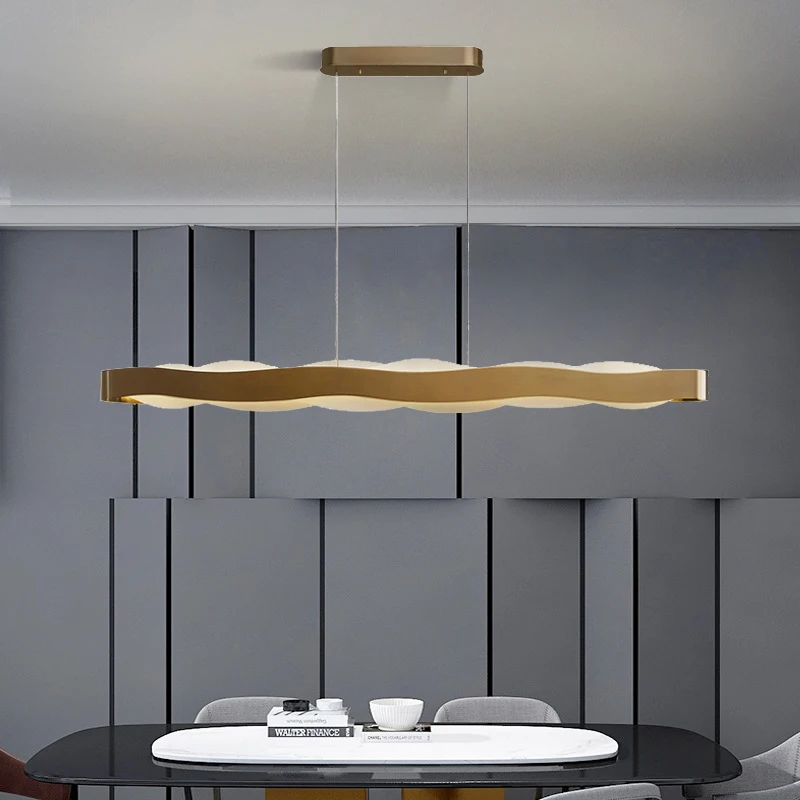 

Modern Champagne gold crystal chandelier living room ceiling chandelier Acrylic pendant lights kitchen home decor LED chandelier