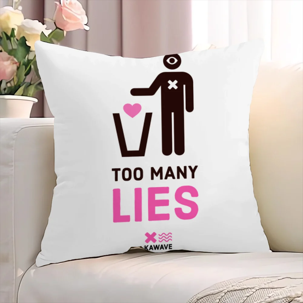 Декоративные подушки в стиле аниме с лозунгами 45x45