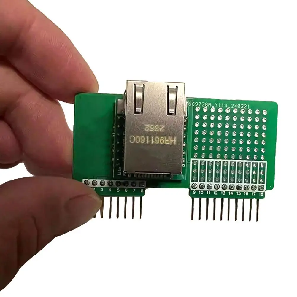 Микроконтроллер Ethernet проводной сетевой модуль разработанная печатная плата