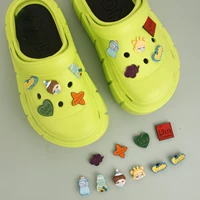 adapt to hole shoes diy accessories resin shoe flower cartoon cute shoe buckle cross hole shoes decorative buckle