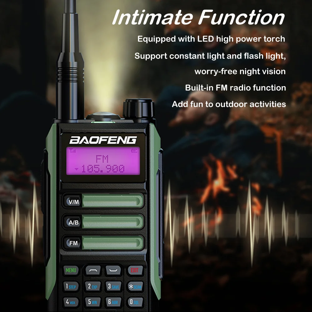 Портативная рация BaoFeng UV-16 10 Вт 2 упаковки высокая мощность водонепроницаемая с
