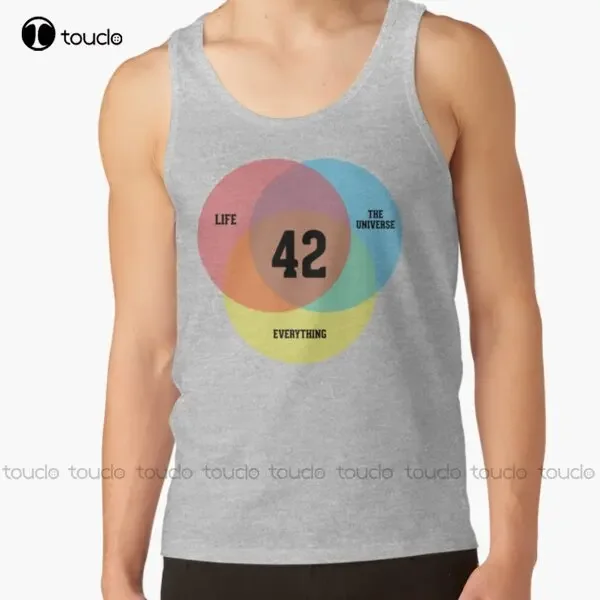 Фото Venn Diagram : Life The Universe & Everything 42 Forty Two Forty Two Life T-Shirt Funny Art Streetwear Cartoon Tee Custom Gift №4