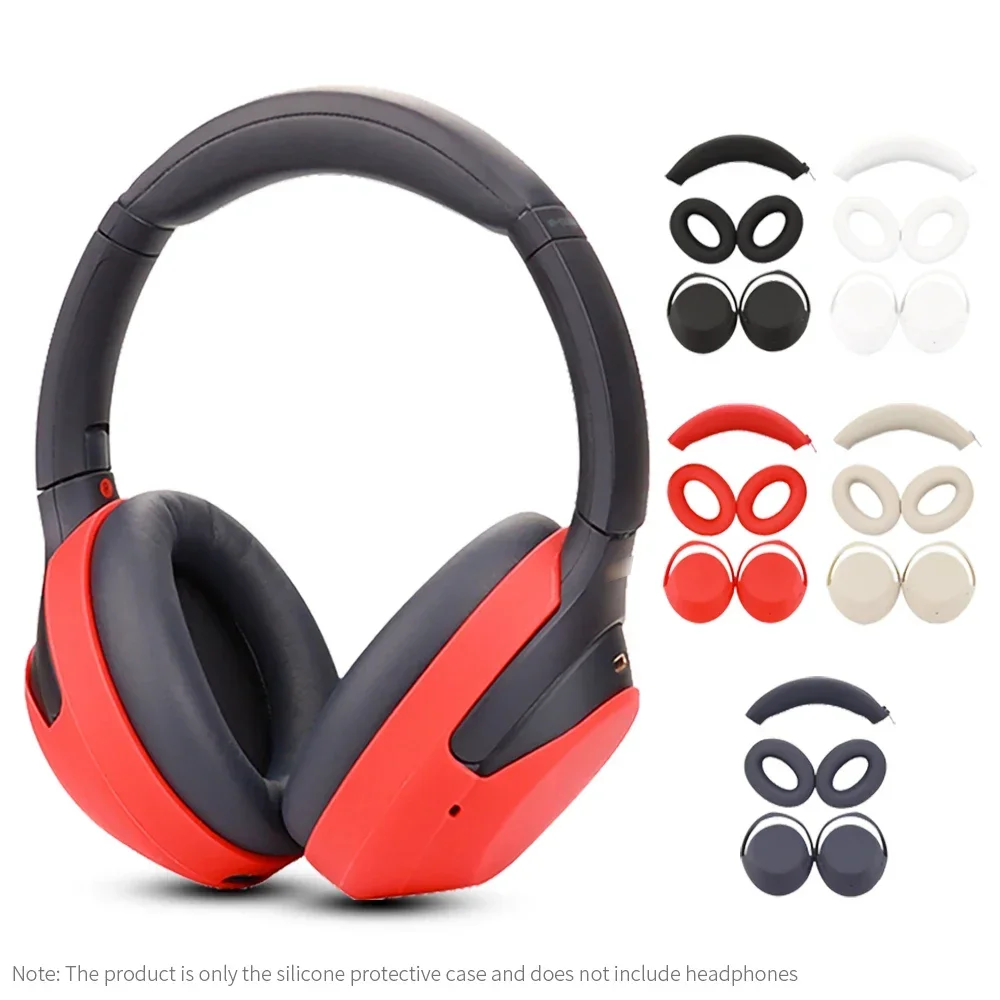 Фото Прочный чехол для наушников Sony WH-1000XM4/3, силиконовый защитный чехол для наушников 1000XM4/3, защитный чехол для гарнитуры №2