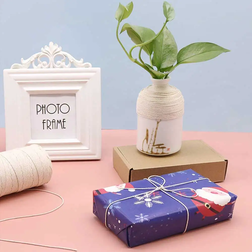 Хлопковая шпагат для выпечки 100 м шнур стеклянная бутылка Подарочная коробка