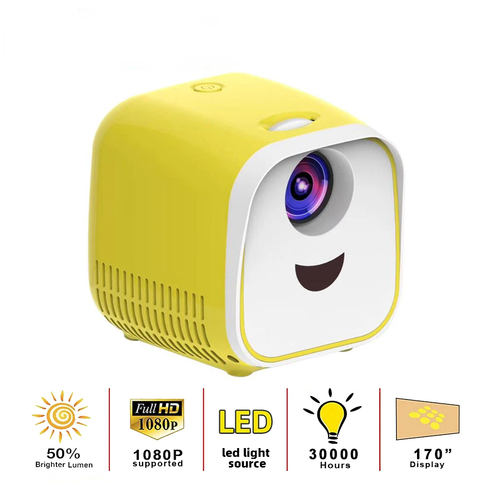 

L1 портативный мини проектор 1000 люмен поддержка 1080p Full HD проектор для воспроизведения фильмов домашний кинотеатр развлекательное устройств...
