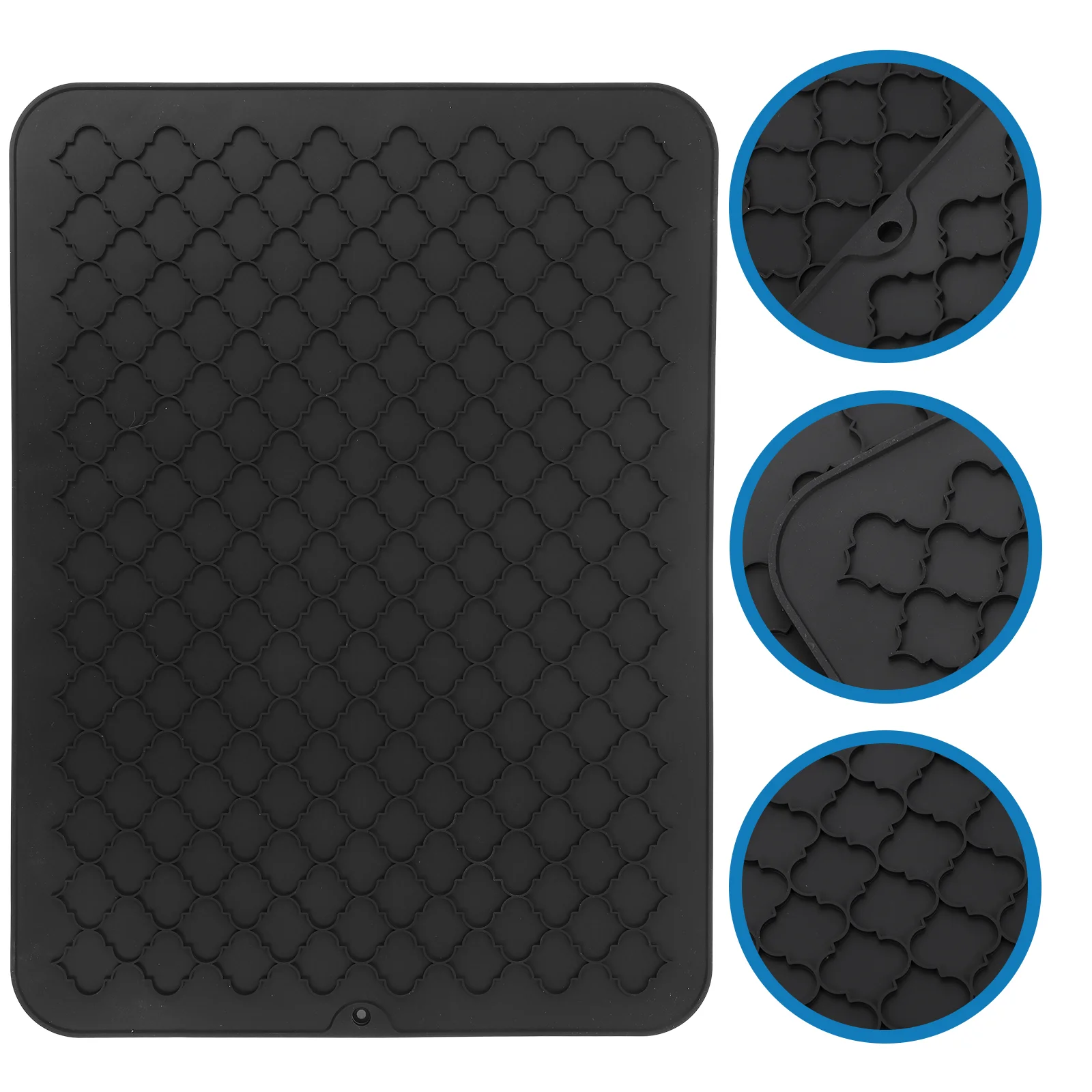 

Mat Drying Dish Mats Kitchensiliconebar Dishes Drainer Dry Countertop Sink Bowl Pot Hot Holderrack Coffee Blender Liner Drawer