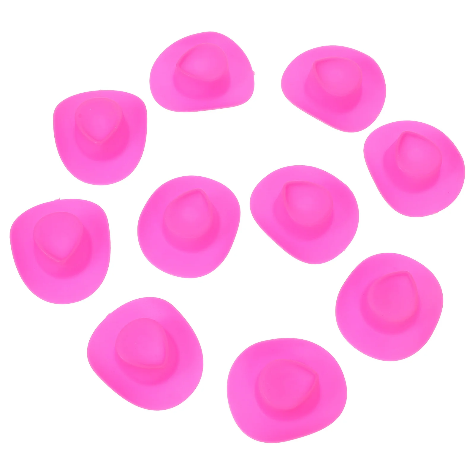 

20pcs Miniature Cowboy Hat Tiny Plastic Hat Mini Hat Clothing Accessory