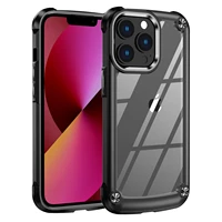 shockproof armor transparent case for iphone 14 13 12 11 pro max clear case hard cover for iphone xs max xr 8 7 plus se2 case