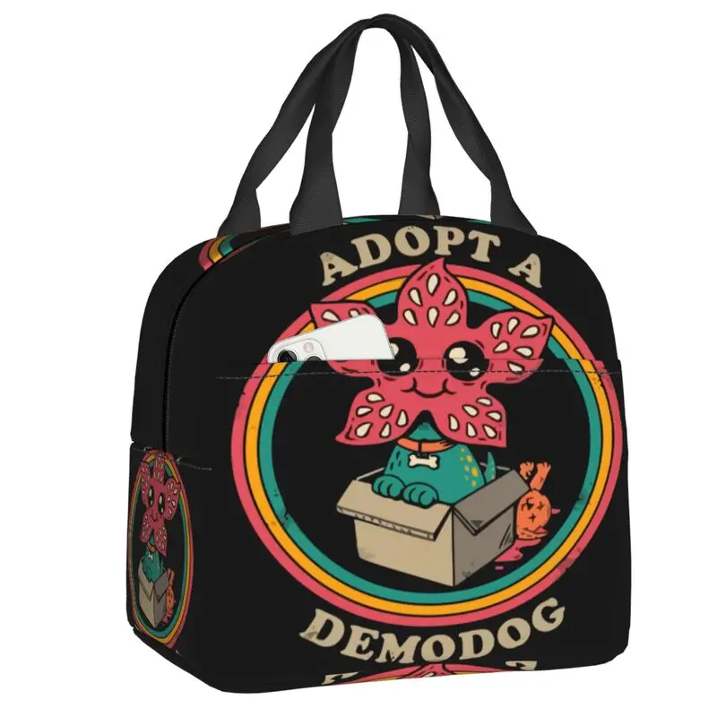 

Stranger Things Demogorgon Things Horror Tv Dustin Upside Down Insulated Lunch Tote Bag Portable Thermal Cooler Food Lunch Box