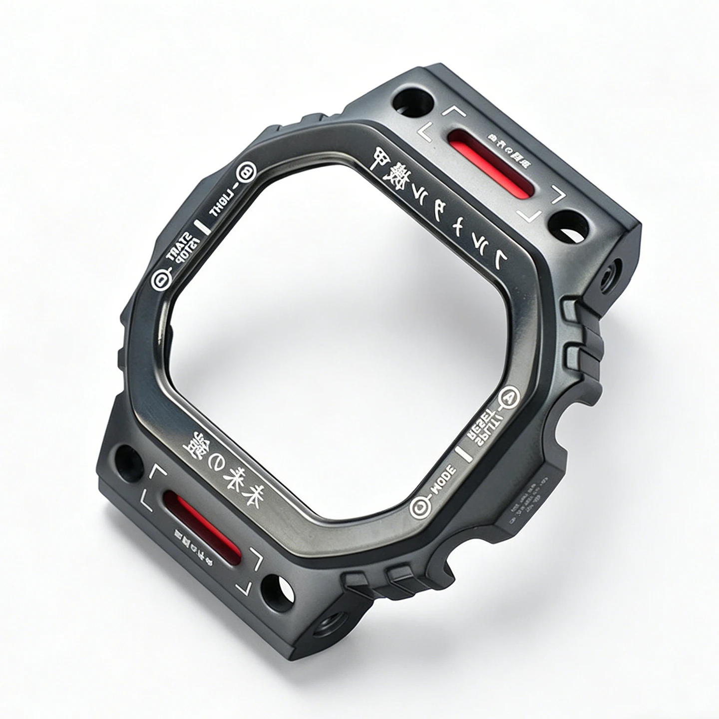 Мужской мод-комплект в стиле Mecha для Casio G-SHOCK серий DW5600, GW-B5600, GMW-B5000: корпус, безель и браслет из нержавеющей стали с бесплатными инструментами (art.: 3920d9b3b33ff) - 3920d9b3b33ff