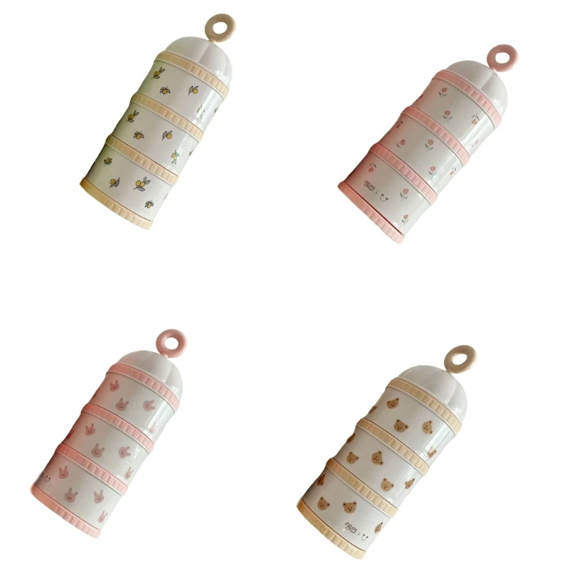 

Formula Dispenser Box Infant Complementary Food Storage Box Portable Milk Powder Container Carry for Toddler Travel