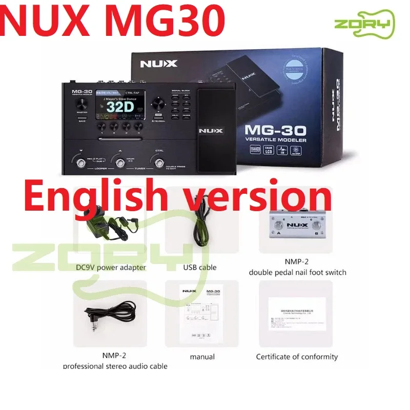 

NUX MG-30 DME цифровой многофункциональный эффектор для гитары бас циклическая звуковая карта (английская версия)