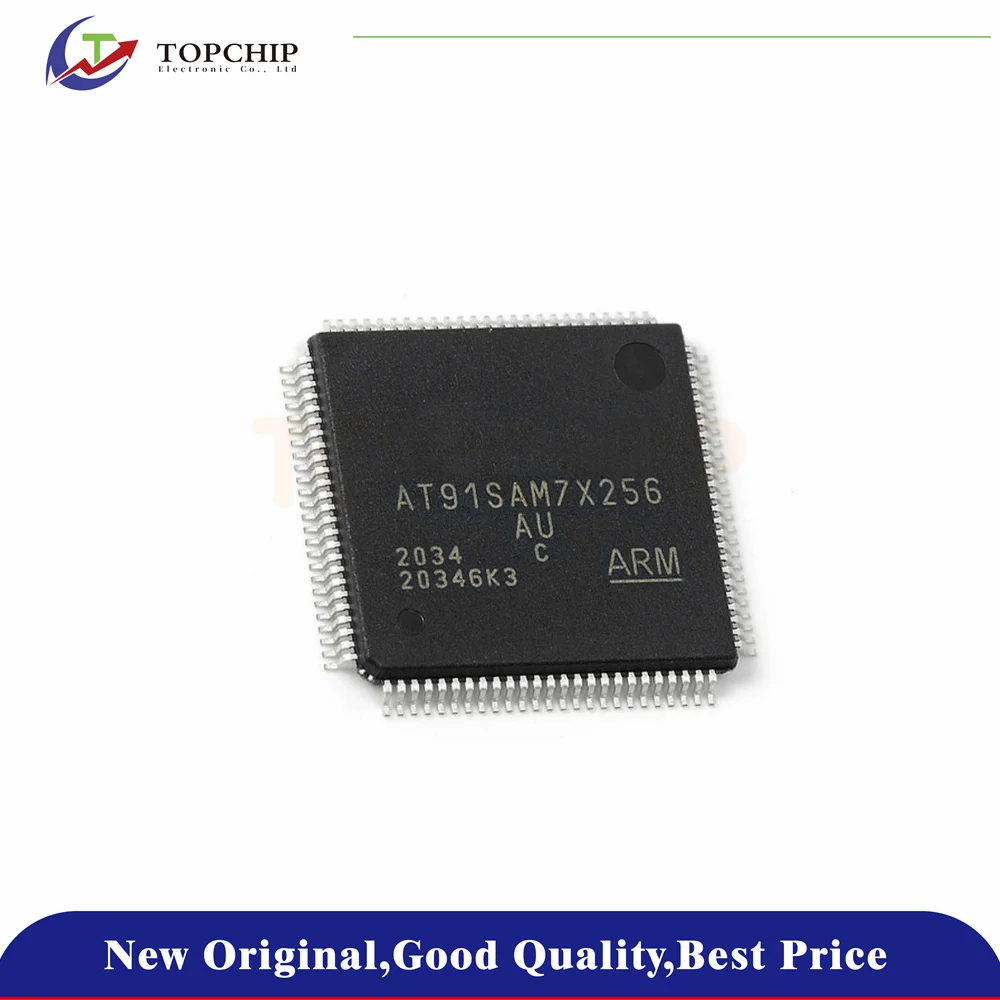 

1Pcs New Original AT91SAM7X256C-AU 62 ARMOther Series 55MHz FLASH 256KB LQFP-100(14x14) Microcontroller Units (MCUs/MPUs/SOCs)