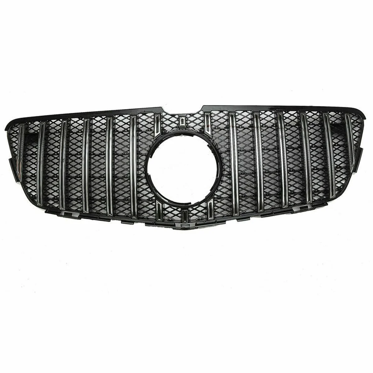 

For Mercedes-Benz R-Class W251 GT-R Style 2011-2017 Front Grille Grill Silver