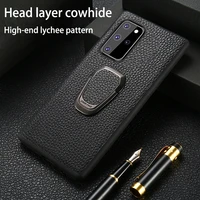 leather magnetic stand phone case for samsung galaxy s21 s22ultra s20 fe s10e s8 s9 plus note 20ultra cowhide cover case