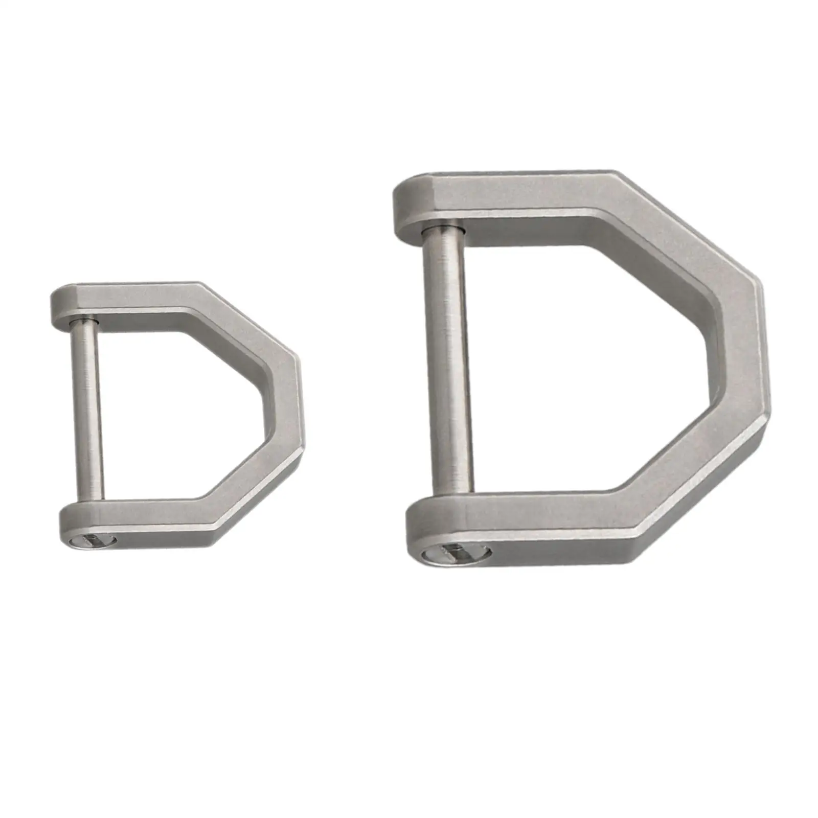 

Outdoor Tool Buckle Lightweight Titanium Alloy D Shape Keyring Tool Lock for Hiking Traveling Indoor Car