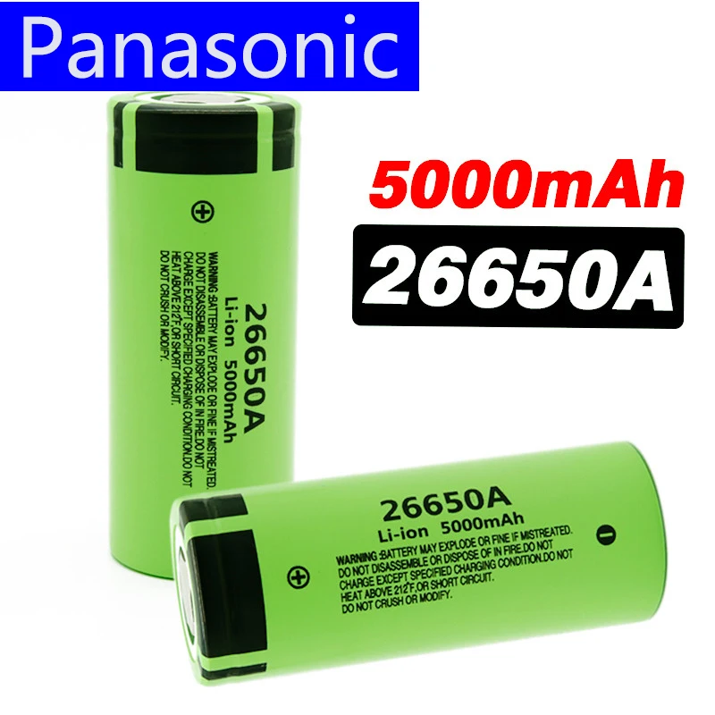 

1-10 шт., 100% оригинальная перезаряжаемая литиевая батарея 26650A, 26650 в, 3,7 мА Подходит для фонарика